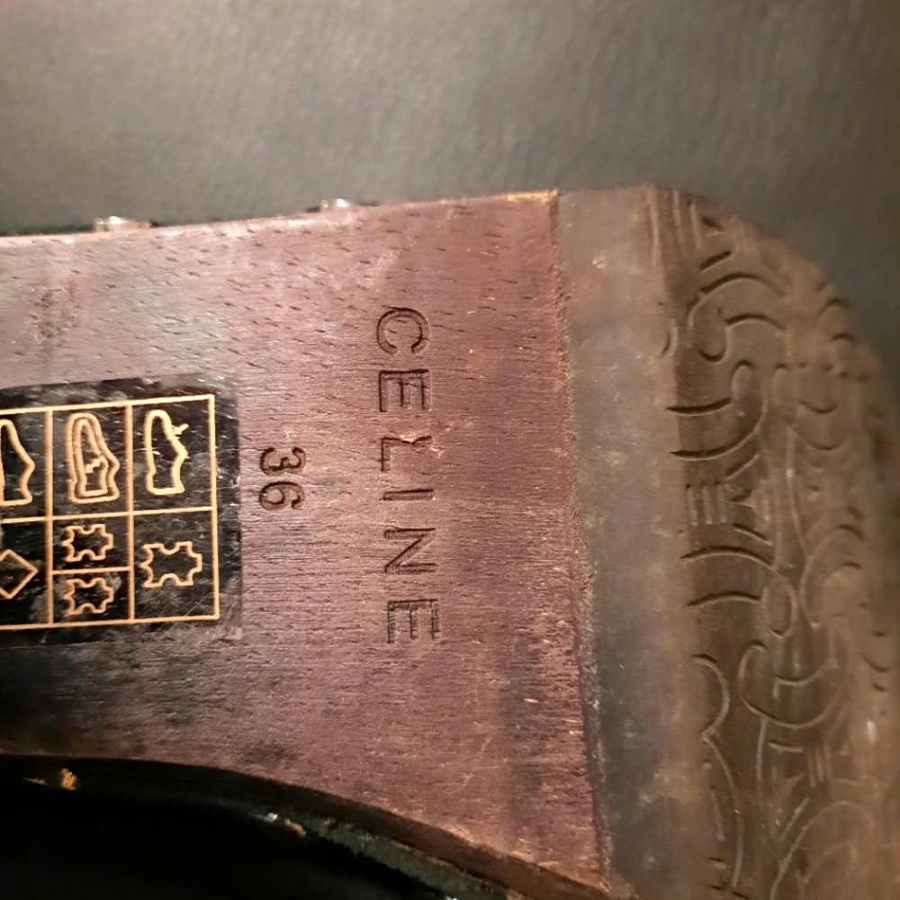 CELINE Boots with real fur, fashion ,  good condition $200 - Picture 3 of 3